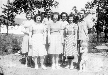 Madeline (2nd from right) and Siblings